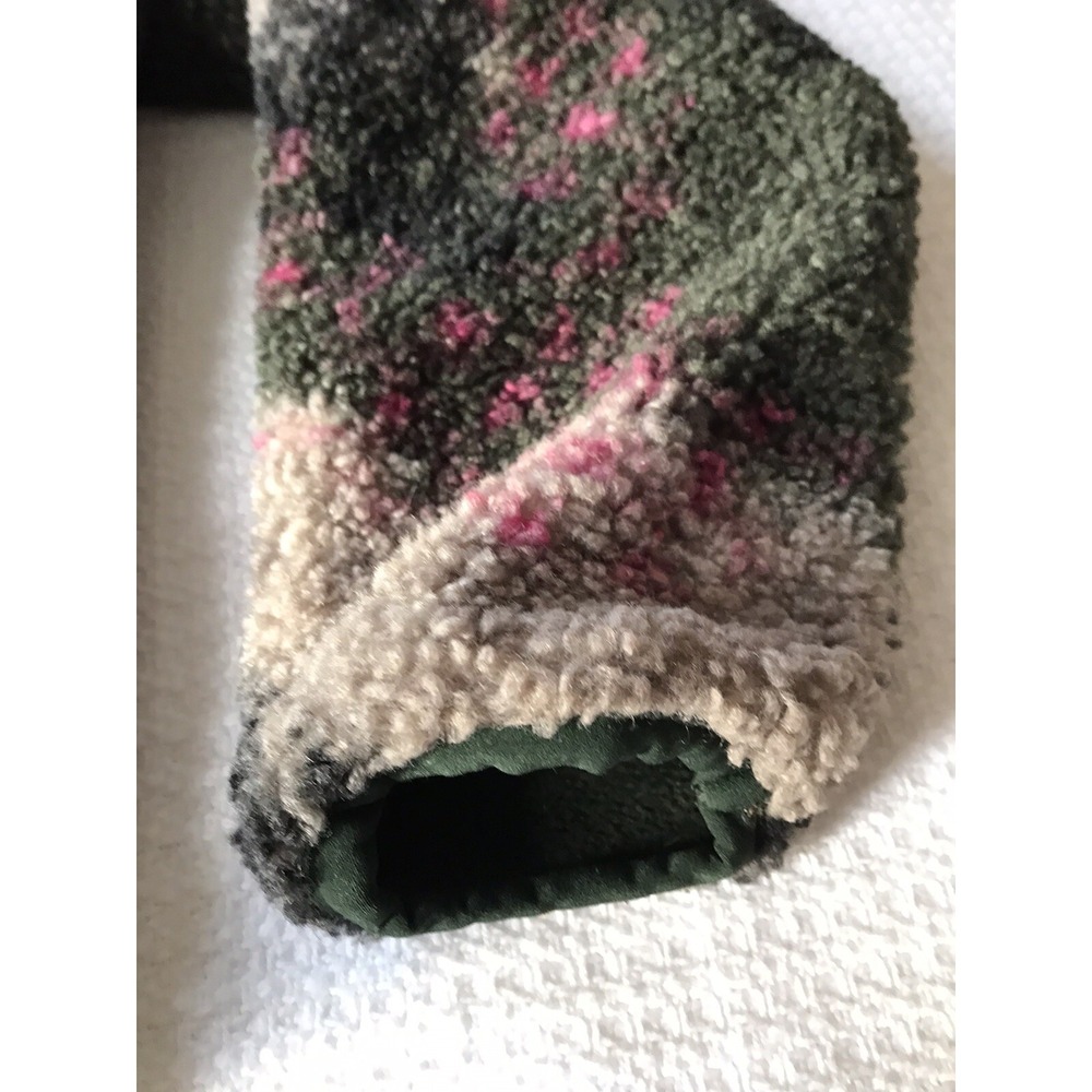 JOY LAB Women's 1/4 Zip Sherpa Pullover Sweatshirt Camo Print  Size M Medium - Picture 6 of 12